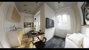 Дизайн проект квартиры 22 кв.м | Виртуальный тур по квартире