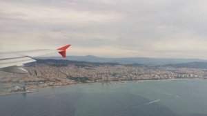 Approach to Barcelona El-Prat Airport (BCN) 08/18/22 - 4K