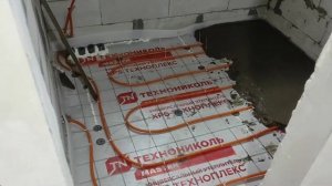 СТЯЖКА ПОЛА на водяной тёплый пол своими руками в частном доме из газоблока