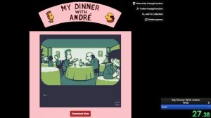 My Dinner With Andre (Web) Speedrun in 40s 500ms