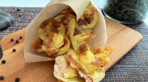 Делаем домашние чипсы из картошки в духовке! Отличная закуска своими руками ?