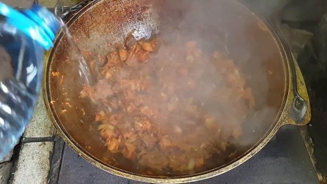 Бигус в казане.#капустатушеная#мясовказане#говядина#зож#пп#вкусноочень#тушение#казан#печь#мангал#