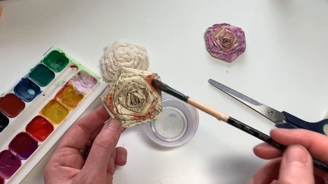 Создаем цветы в стиле шебби шик простым доступным способом за 10 минут смотреть онлайн