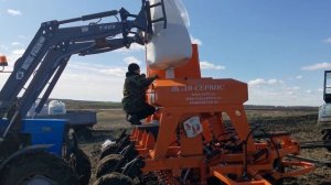 Татарстан загрузка сеялки ВС из биг бэга.