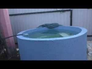 Купель из кольца год спустя. Что случилось за зиму.Первые купания.