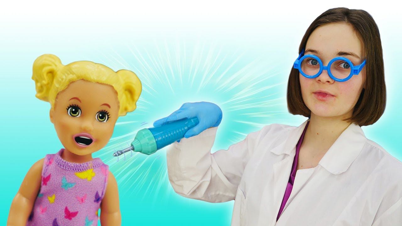 Видео игра Доктор - Лечим зубки Штеффи! – Красивые куклы Барби и Лучшие Подружки. Видео шоу с Barbie смотреть онлайн