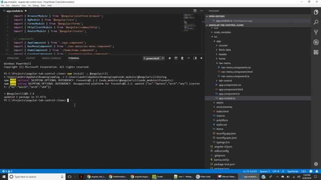 Install the Angular JS cli and create a new component