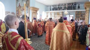 Литургия в Светлую субботу в храме "Всех скорбящих Радость" г. Канаш 22.04.2023