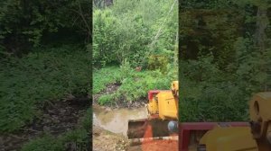 Планирование откосов, экскаватором.