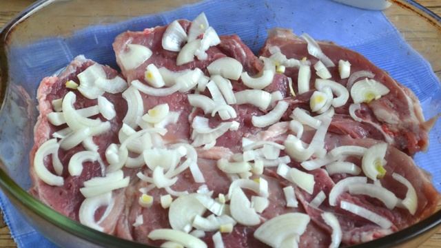 Мясо по-французски со свининой