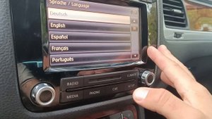 Как изменить язык на магнитоле и бортовом компьютере  VW Touareg/Change language on radio VW Touare