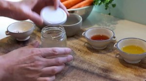 Salad of Grated Carrot with Vinaigrette ( french dressing) - Parisian Classic