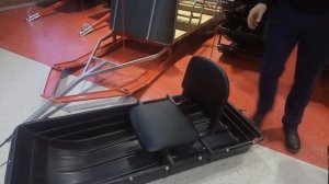 НОВИНКА!  Универсальное сиденье в сани мотобуксировщика и снегохода