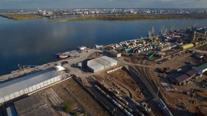 DJI drone - Astrakhan Port. Астраханский порт