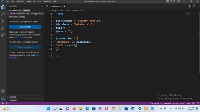 Connect PHP to SQL Server | How to Connect PHP with SQL Server [ PHP SQL SERVER UPDATED ] смотреть онлайн