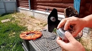 Как поменять катушку с леской на лепестковую фрезу на бензокосе штиль(shtil )