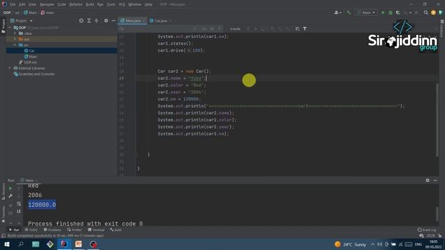 15-dars #java javada OOP ni o'rganamiz || OOP in java || javada construktorlar || uzbek tilida java смотреть онлайн