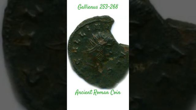 Ancient Roman coin Gallienus emperor 253-268