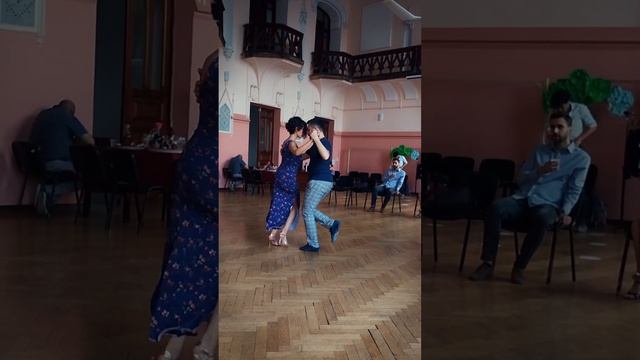 Levan Gomelauri & Cecilia Acosta Dancing Tango on Local Milonga #tangodance #tangoargentino