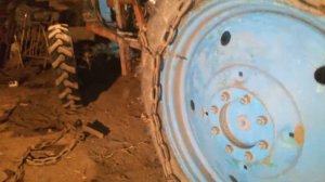 Колесные цепи на задние колеса трактора.