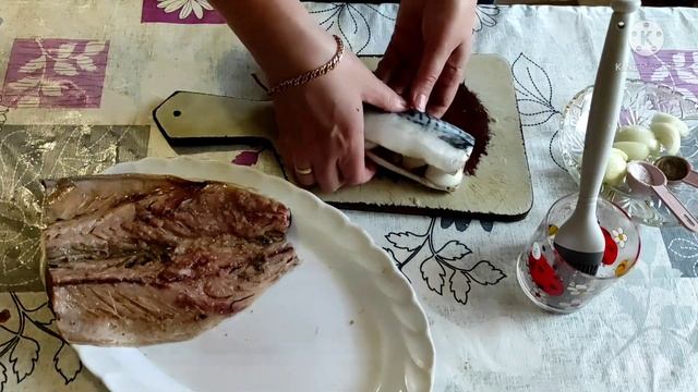 Скумбрия на мангале - это очень вкусно! Экспресс- маринад