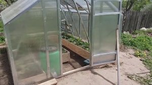 Теплица из гипсокартонного профиля и поликарбоната