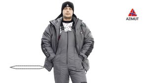 Костюм Якутия-2 Таслан Серый+Чёрный