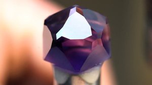 Crafting an Amethyst D20, then scratching all the edges!