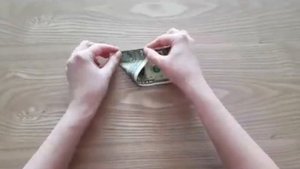 Как сложить доллар треугольником?!