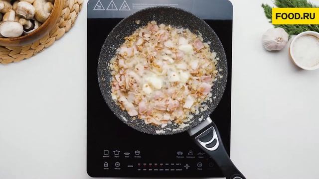 Шампиньоны жареные с беконом | Рецепты Food.ru смотреть онлайн