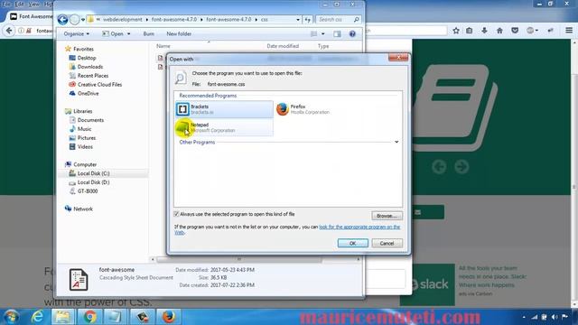 PHP Web Development - How To Make A Website Tutorial 2 - Downloading Font Awesome
