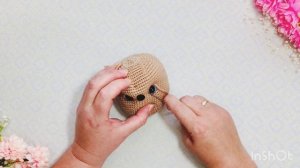 Ежик крючком, бесплатный МК. Вяжем девочку. Утяжка  головы и оформление мордочки