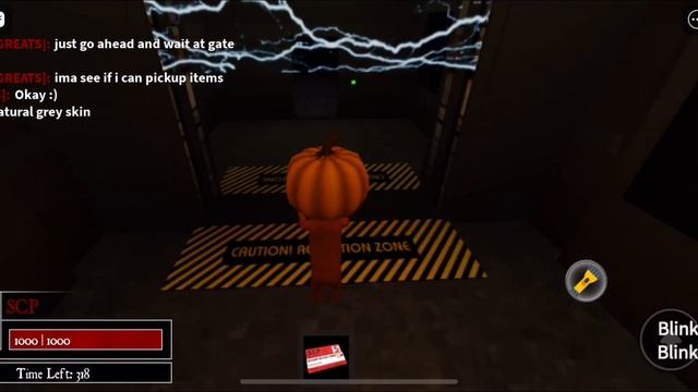 Roblox | Containment Breach | Playing as Scp-173 Pumpkin Halloween skin смотреть онлайн