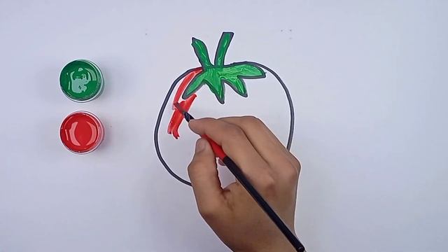 Bolalar uchun Pomidor rasm chizish/Drawing Tomato for children/Рисование Помидор для детей смотреть онлайн