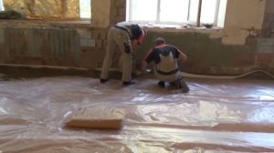 Монтаж сухой стяжки. Сухие полы Кнауф в коммерческом помещении.