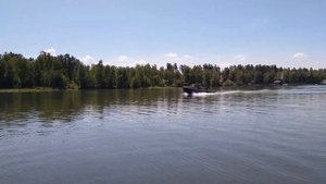 Испытание мотор-весла
