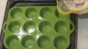 КУРИНЫЕ МАФФИНЫ  С СЫРОМ