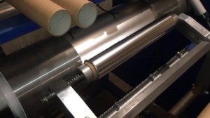 Станок для перемотки фольги пищевой на втулку.