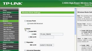 how to use TP-link TL wa 5210g as a client.....