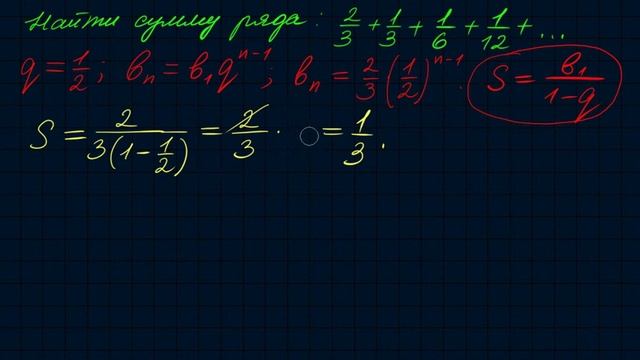 Числовые ряды-4. Нахождение суммы числового ряда