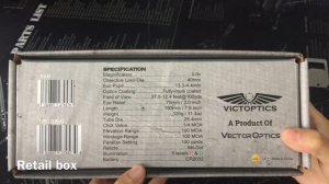 Victoptics 3-9x40 Scope OPSL04