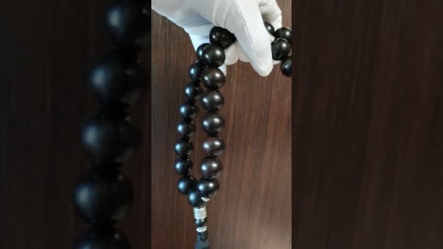 Четки из черного дерева с резным крестом #четки смотреть онлайн
