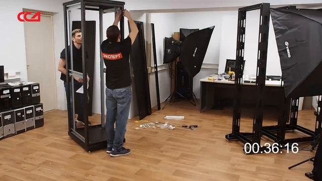 Сборка телекоммуникационного напольного шкафа  силами офисного планктона