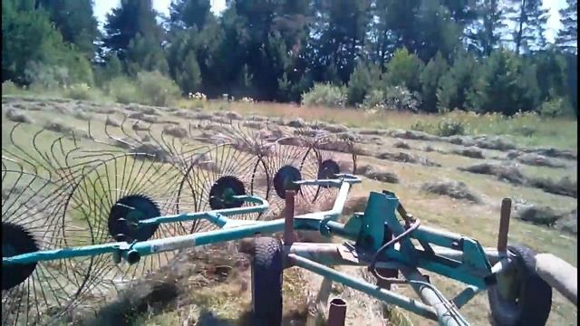 Грабли "солнышко" сгребание сена в валки. смотреть онлайн