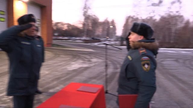 Торжественная церемония принятия присяги в Главном управлении МЧС России по Томской области смотреть онлайн