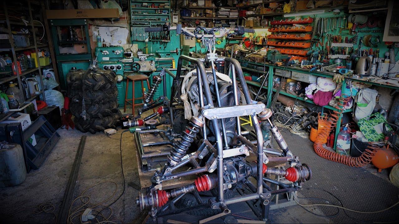 Квадроцикл из ВАЗ. Рулевое и амортизаторы. смотреть онлайн