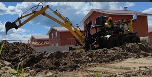 самодельный самоходный экскаватор 1