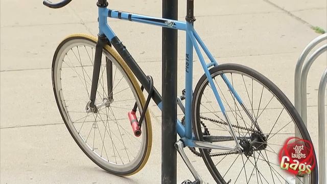 Прикол с велосипедом