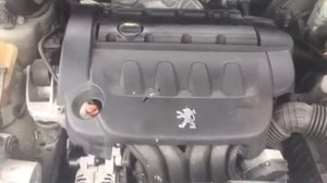 Запуск двигателя RFJ EW10A 2.0Л. 16V Peugeot 407 2007 год перед разбором автомобиля