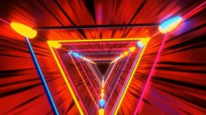 10 Hour Loop -  Tringle Relaxing Neon  Live wallpaper 4K , Light  No sound, Abstract art Video 4K